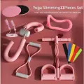Набор для йоги Розовый комплект, для фитнеса и реабилитации, розовыйнабор из11частей