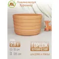 Цветочный горшок неглазурованный Риф терракот d20см, h14см, 2,8л