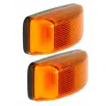 2 шт Указатель поворота 12-24В Светодиодный на КАМАЗ, ГАЗель, лиаз, ПАЗ / Желтый