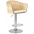 Стул барный DOBRIN Стул барный DOBRIN MARCEL, бежевый велюр (MJ9-10) арт. LM-9692_CH-M_V-MJ9-10