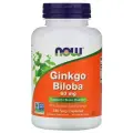 Гинкго Билоба, NOW Ginkgo Biloba 60 мг, 240 капсул, Витамины для мозга и памяти, ноотроп, для сердца и сосудов