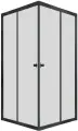 Душевая Ширма Triton Вента-Блэк 100х100, квадрат, цвет профиля - черный