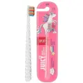 Набор из 3 штук Зубная щетка JUICY LAB Магия единорога для детей прозрачная 5+