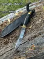 Нож туристический ARMADA KNIVES Финка НКВД, кованая сталь, дерево, травмобезопасная рукоять