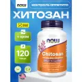 NOW Chitosan plus 500 mg, Хитозан с хромом, 120 капсул