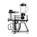 Кухонная машина RED SOLUTION X1000 серебристый, 1300-3000 Вт, дисплей с мясорубкой и блендером