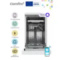 Отдельностоящая посудомоечная машина Comfee CDW453Wi, 45 см, 3 корзины, 10 комплектов, 8 программ, Wi-Fi, аквастоп