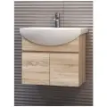 Тумба с раковиной Wing 600-2-0 дуб сонома подвесная