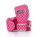Боксерские перчатки Fairtex BGV14 polka dot розовые 14oz