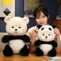 Мягкая игрушка Мишка в костюме Панды 40 см / Игрушка обнимашка антистресс плюшевый медведь в костюме с капюшоном