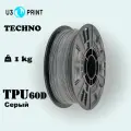 Филамент U3Print FLEX TPU 60D, для 3D-печати, серый, ненаполненный, 1 кг