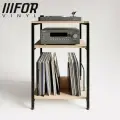 Тумба FORVINYL, для винилового проигрывателя и виниловых пластинок. Столик полка для вертушки в стиле лофт