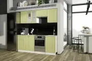 Кухонный гарнитур Хозяюшка 1.5 м + ГАЗ600 Фисташка