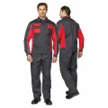 Костюм рабочий мужской Бренд 2 2020 лето т. серый/красный 88-92 / 170-176 65% п/э,35%хб (во отделка). спецодежда