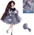 Кукла ABtoys Amelia. Вечерний раут в платье с пайетками с двухслойной юбкой, темные волосы 30см