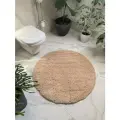 Коврик Natali's Carpets для пола для ванной и туалета из микрофибры/бежевый 100х100