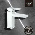 Смеситель для раковины V393511F литой корпус серия VIER белый