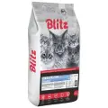 Корм сухой BLITZ SENSITIVE ADULT CAT STERILISED TURKEY 10 кг для взрослых кастрированных котов и стерилизованных кошек с индейкой