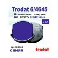 Trodat 6/4645 сменная штемпельная подушка для оснастки Trodat 4645 (2 штуки) синяя