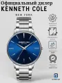 Наручные часы KENNETH COLE, синий, серебряный
