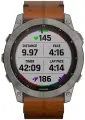 Часы Garmin Fenix 7X Sapphire Solar, Leather Black Brown (010-02541-19)