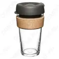 Кружка для чая и кофе с собой стеклянная Keep Cup Brew Cork L 454 мл Nitro с крышкой