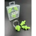 Комплект беруши и зажим для носа для плавания и бассейна SwimRoom “Earplugs and nose clip”, цвет зелёный
