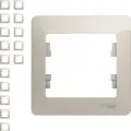 Рамка Schneider Electric Glossa одноместная горизонтальная молочная (комплект из 15 шт.)