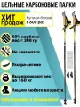 Палки для скандинавской ходьбы Finpole Breeze 60% carbon, 115 см, карбоновые, фиксированной длины