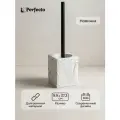 Ершик для унитаза напольный с подставкой PERFECTO LINEA Stonewave белый (35-130814)