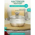 Кастрюля Катунь Антея, 1.5 л, диаметр 16 см хромированный 1 1.5 л 16 см