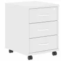 Мобильная тумба с ящиками и замком SKYLAND IMAGO ТМ-3А, белый, 41х45х55 см