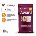 Сухой корм AWARD Urinary для взрослых кошек для профилактики мочекаменной болезни с курицей с добавлением клюквы, цикория и рыбьего жира 10 кг