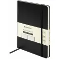 Бизнес-блокнот / записная книжка мужской / женский А5 (130х210 мм), Brauberg Ultra, балакрон, 80 г/м2, 96 л, линия, черный, 113044