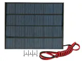 Солнечная батарея 110*136мм 6V 0.33A 2W с выводами 1м