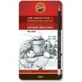 Карандаши чернографитные Набор карандашей ч/г Koh- I- Noor Toison D`or 1902 Art 12шт, 8B-8H, заточен метал. пенал