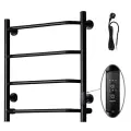 Полотенцесушитель электрический Тругор 400мм 600мм черный матовый подключение слева и справа