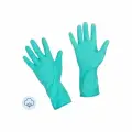 Перчатки защитные латексные Paclan Practi Extra Dry с хлопковым напылением, бирюзовые, размер 7 (S), 1 пара (407331)