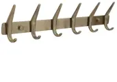 Планка с 6 крючками L38,5xH3 см. Veragio Gifortes, бронза VR. GFT-9076. BR
