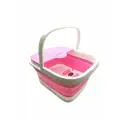 Ванночка гидромассажная для ног RF-368Z, складная конструкция, розовый