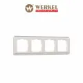 Рамка из пластика на 4 поста Werkel Stream W0042113 перламутровый