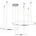 Светильник подвесной, ZORTES RINGOLIGHT, Мощность- 75Вт, Тип лампы -Встроенный LED, Цвет - Хром, Диаметр 200, 400, 600мм