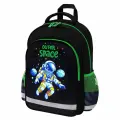 Рюкзак школьный Пифагор School, 1 отделение, 3 кармана, Outer space, 38x28х14см (273173)