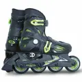 Коньки роликовые ROCES Orlando III раздвижные,30-35 / черный-лайм