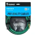 HeadMade Pro XLR(Male) to Jack 6.3(Male) stereo green, 3m - микрофонный кабель