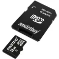 2 шт, Карта памяти SmartBuy MicroSDHC 32GB, Class 10, скорость чтения 30Мб/сек (с адаптером SD)