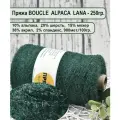 Пряжа BOUCLE ALPACA LANA 10 альпака, 20 шерсть, 15 мохер, 15 нейлон, 38 акрил, 2 спандекс 100гр./900м цв.47 хвойный (250гр.)