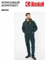 Костюм флисовый мужской Alaskan Brave, темно-зеленый XXXL, костюм для рыбалки