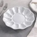 Блюдо для фаршированных яиц Белье, 22 см