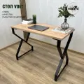 Стол письменный VOLT 91х50х75 (дуб вотан), стол игровой, стол компьютерный, ножки металл.